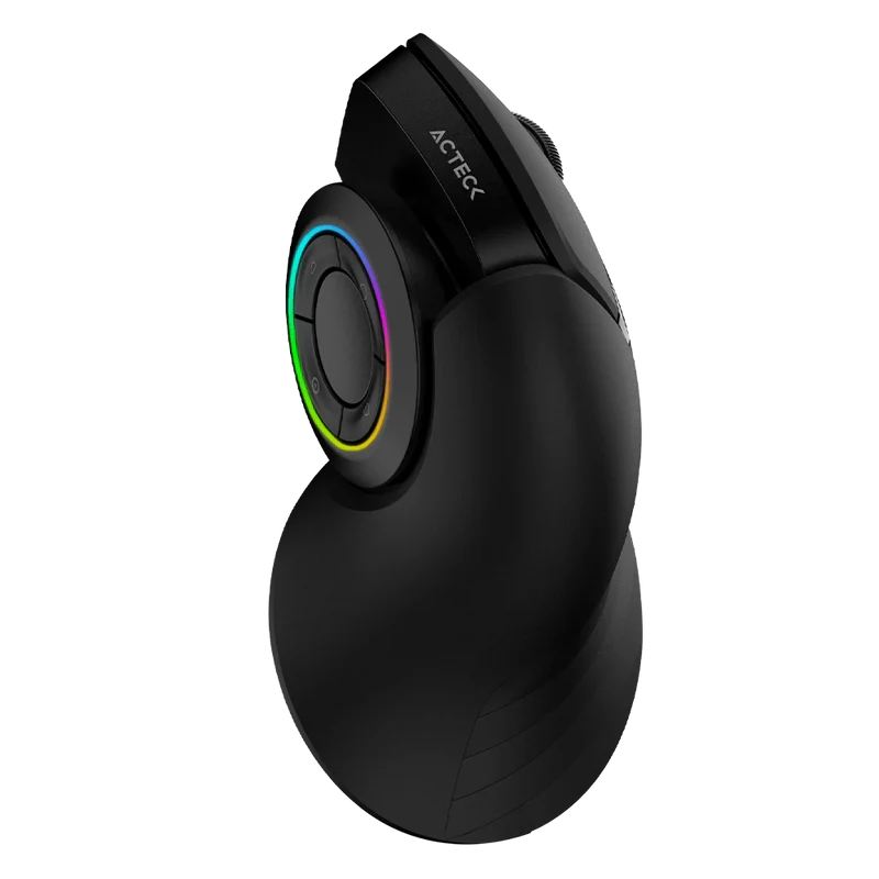 Mouse Acteck Optimize Mi690 / Vertical / Inalambrico / Receptor Usb / Recargable / Optico / 2400 Dpi Ajustable / Negro / Ac-933049