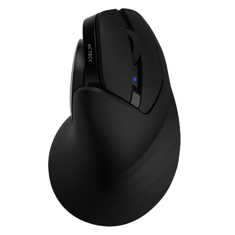 Mouse Acteck Optimize Mi690 / Vertical / Inalambrico / Receptor Usb / Recargable / Optico / 2400 Dpi Ajustable / Negro / Ac-933049