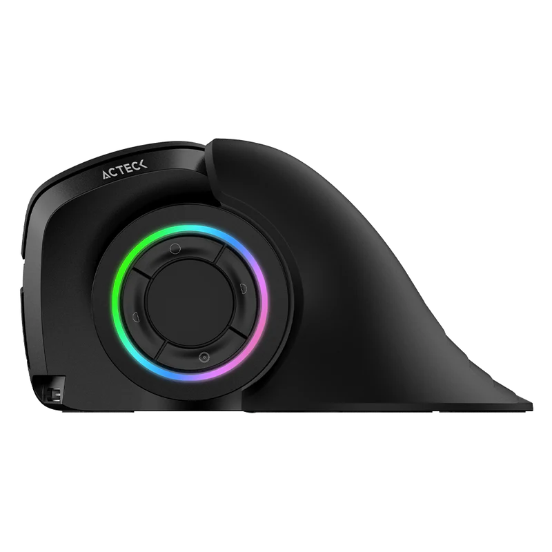 Mouse Acteck Optimize Mi690 / Vertical / Inalambrico / Receptor Usb / Recargable / Optico / 2400 Dpi Ajustable / Negro / Ac-933049