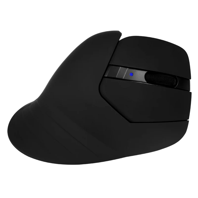 Mouse Acteck Optimize Mi690 / Vertical / Inalambrico / Receptor Usb / Recargable / Optico / 2400 Dpi Ajustable / Negro / Ac-933049