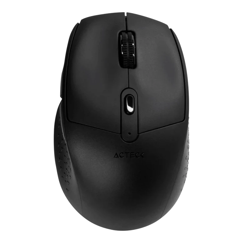 Mouse Acteck Optimize Ergo Mi680 / Inalambrico / Dual / Receptor Usb - Bluetooth / Laser / 1600 Dpi / Negro / Ac-934077