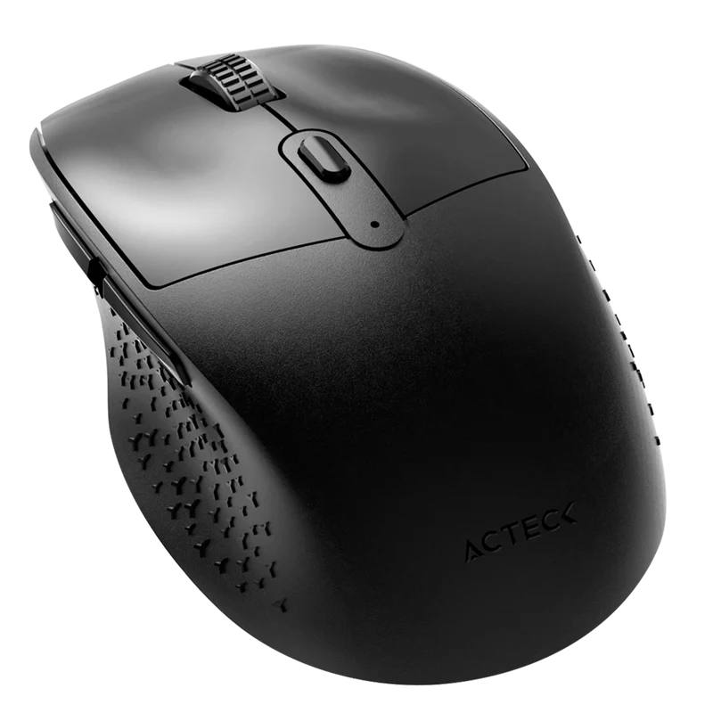 Mouse Acteck Optimize Ergo Mi680 / Inalambrico / Dual / Receptor Usb - Bluetooth / Laser / 1600 Dpi / Negro / Ac-934077