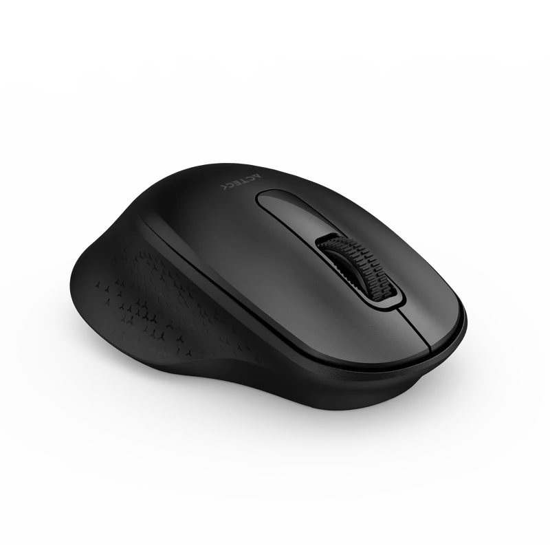 Mouse Acteck Optimize Ergo Mi470 / Inalambrico / Receptor Usb / Optico / 1600 Dpi Ajustable / 2 Botones Scroll / Ergonomico / Click Silencioso / Win Mac / Negro / Ac-934145