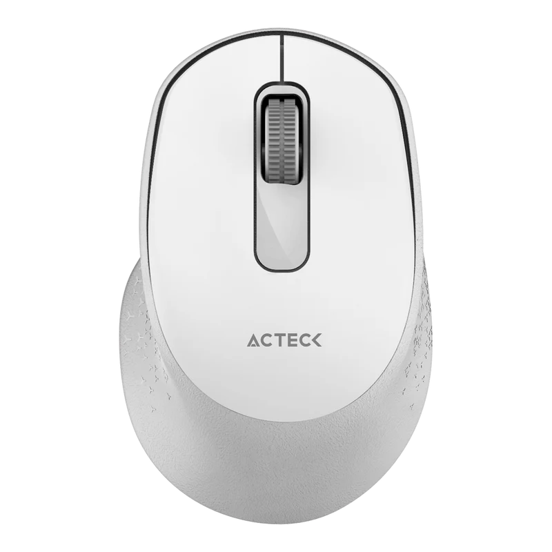 Mouse Acteck Optimize Ergo Mi470 / Inalambrico / Receptor Usb / Optico / 1600 Dpi Ajustable / 2 Botones Scroll / Ergonomico / Click Silencioso / Win Mac / Blanco / Ac-934152
