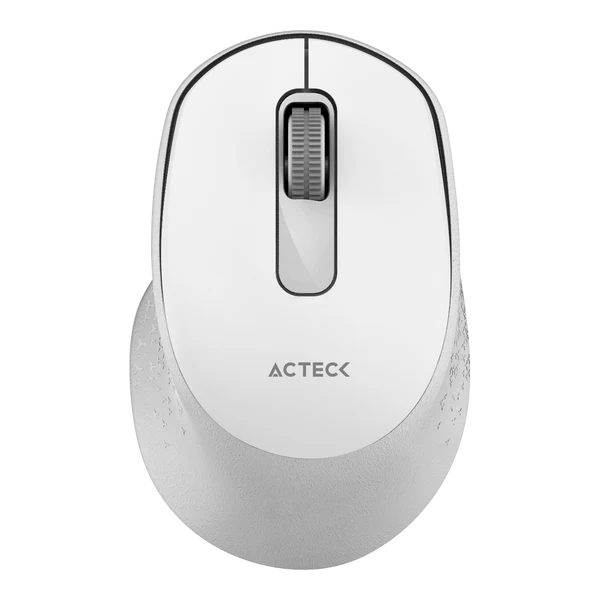 Mouse Acteck Optimize Ergo Mi470 / Inalambrico / Receptor Usb / Optico / 1600 Dpi Ajustable / 2 Botones Scroll / Ergonomico / Click Silencioso / Win Mac / Blanco / Ac-934152