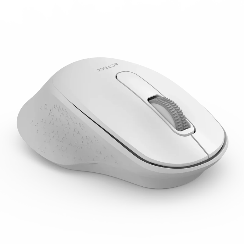 Mouse Acteck Optimize Ergo Mi470 / Inalambrico / Receptor Usb / Optico / 1600 Dpi Ajustable / 2 Botones Scroll / Ergonomico / Click Silencioso / Win Mac / Blanco / Ac-934152