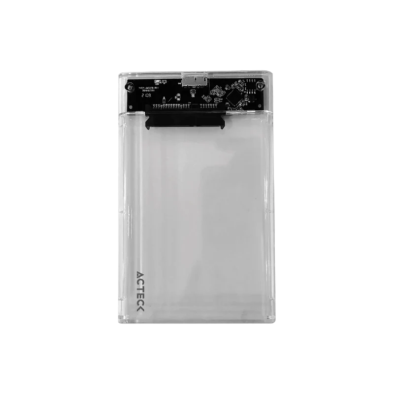 Carcasa Case Enclosure Para Disco Duro Acteck Armor Clear Hc440 / Ssd 2.5 / Conexion Usb C / Sata / Transparente / Ac-934695
