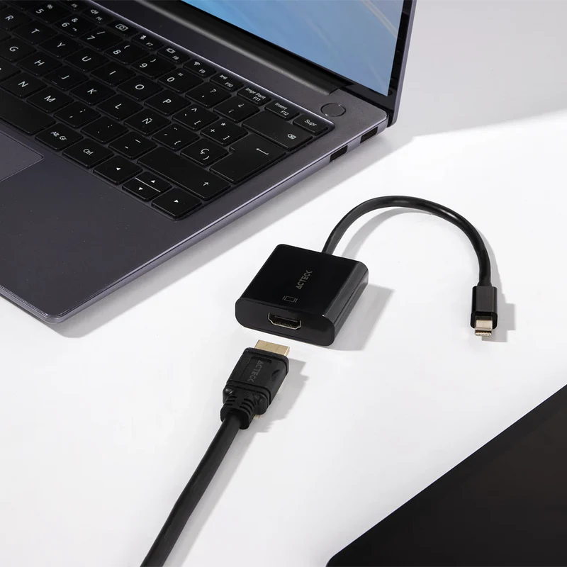 Adaptador Acteck Shift Plus Ah430 / Mini Displayport - Hdmi / 4k / 20 Cm / Negro / Ac-934770