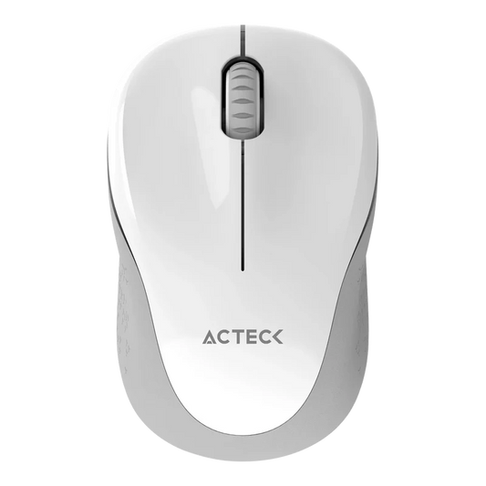 Mouse Acteck Optimize Trip Mi480 / Inalambrico / Receptor Usb / Laser / Click Silencioso / 1600 Dpi / Blanco / Ac-934886
