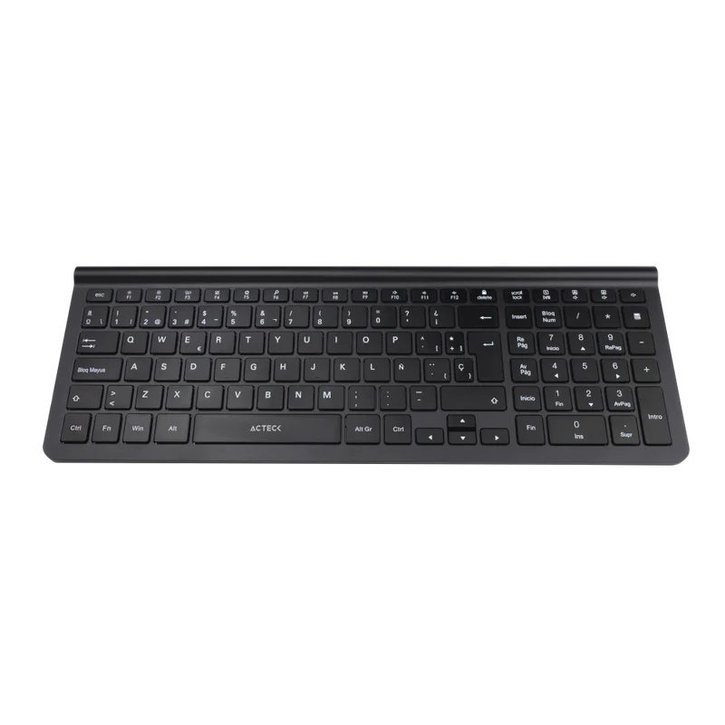 Kit Acteck Edge Mk675 / Teclado Y Mouse / Inalambrico / Receptor Usb / EspaÑol / 107 Teclas / Optico / 1600 Dpi / Negro / Ac-934954