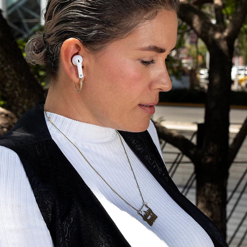 Audifonos Acteck Sense Ep230 / Inalambricos / Bluetooth / Control Tactil / Proteccion Ipx4 Contra Salpicaduras / Blanco / Ac-935111