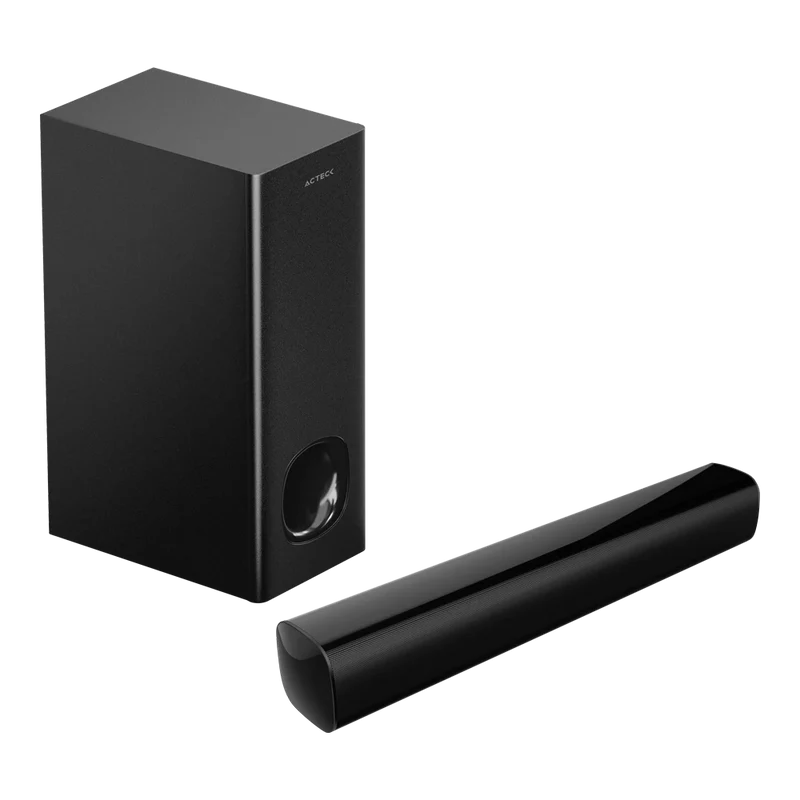 Barra De Sonido Acteck Dynamic Trim Bs465 / Subwoofer Alambrico / Bluetooth / Hdmi / Ptico / 60w / Alimentacin 110v / Negro / Ac-935234