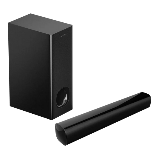 Barra De Sonido Acteck Dynamic Trim Bs465 / Subwoofer Alambrico / Bluetooth / Hdmi / Ptico / 60w / Alimentacin 110v / Negro / Ac-935234