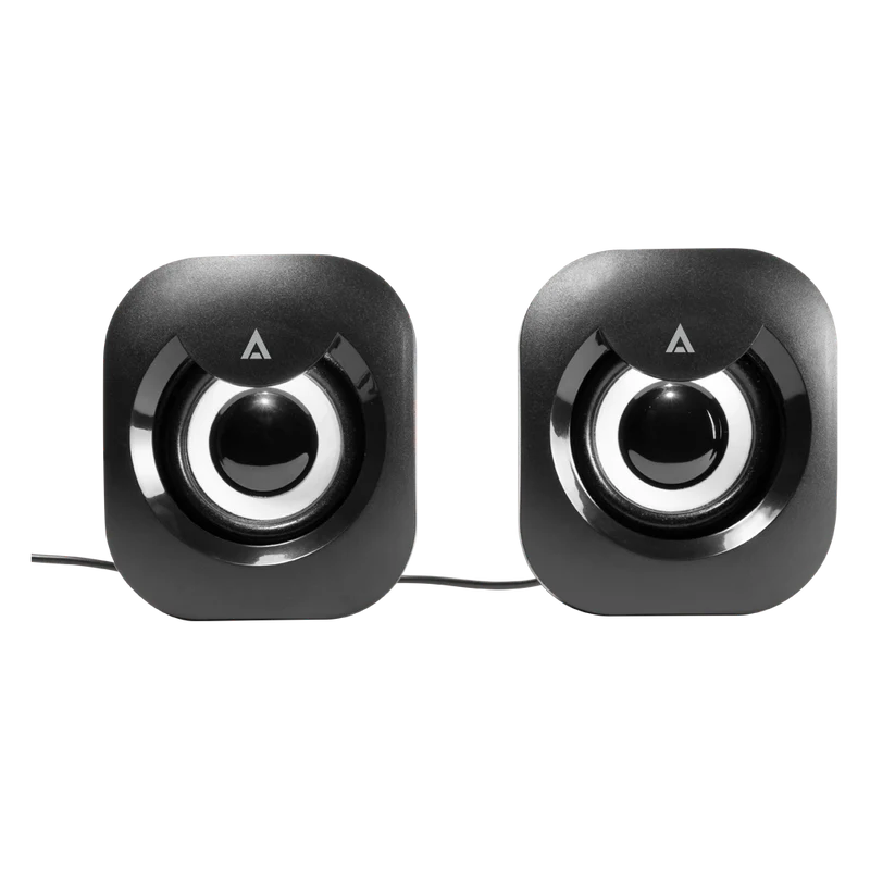 Bocinas Acteck / Esence Basic As215 / Alambrica / Usb / Iluminacion Led / Negro / Ac-935272