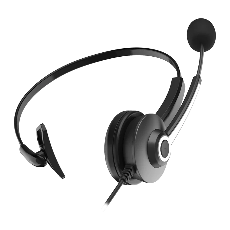 Audifonos Acteck Centric Pro Hn620 / Alambricos / Diadema Para Conferencia / Usb / Microfono Flexible / 4 Botones Controladores / Negro / Ac-935326