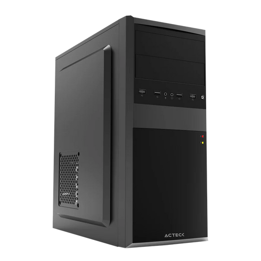 Gabinete Acteck Kiruna Ii Gm420 / Media Torre / Atx, Micro Atx, Mini Itx / Fuente 500w / Metal / Negro / Ac-935685
