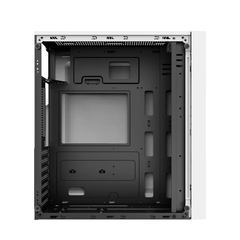 Gabinete Acteck Viken Gm434 / Media Torre / Micro Atx, Mini Itx / Fuente 500w / Iluminacion Rgb / Panel Cristal Templado, Metal / Blanco / Ac-935708