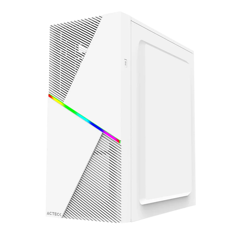 Gabinete Acteck Draco Gm450 / Atx/ Micro Atx / Itx / Usb 2.0 X 2 / Fuente De Poder 500 W Incluida / Blanco / Ac-935722