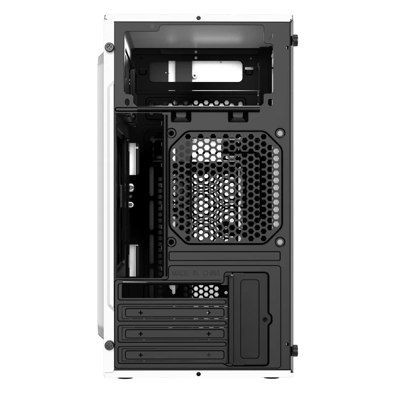 Gabinete Acteck Fusion Ii Gi440 / Mini Torre / Micro Atx, Mini Itx / Fuente De Poder 500w / Panel Acrilico / Metal / Blanco / Ac-935760