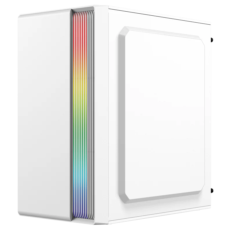 Gabinete Acteck Fusion Ii Gi440 / Mini Torre / Micro Atx, Mini Itx / Fuente De Poder 500w / Panel Acrilico / Metal / Blanco / Ac-935760