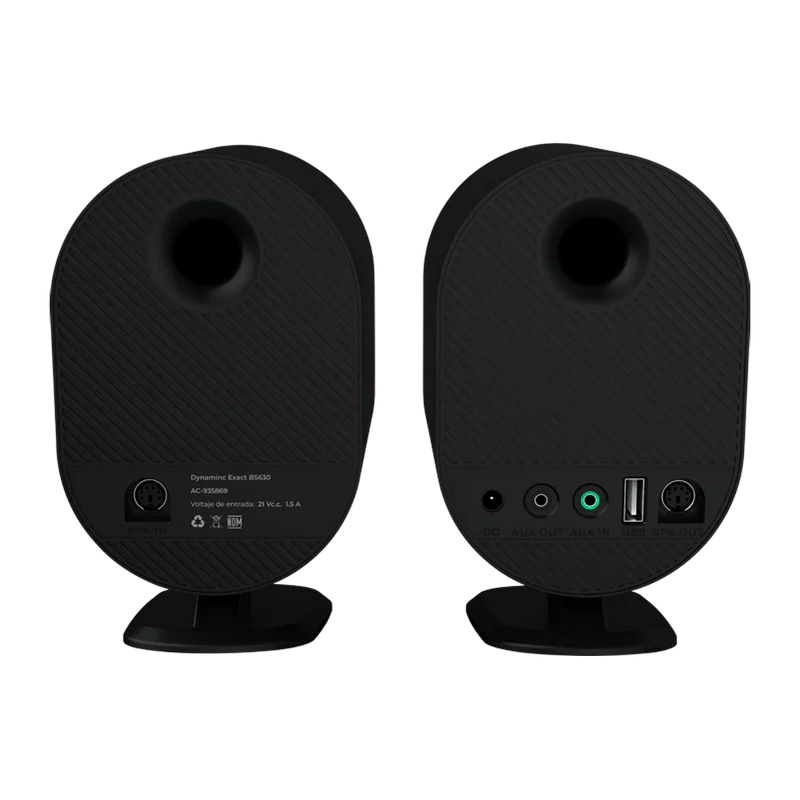 Bocinas Acteck Dynamic Exact Bs630 / Para Escritorio / Indicador De Led / Sonido Estéreo / Inalámbrica / Bluetooth 5.0, Aux 3-5 Mm, Usb / 20 W / Negro/ Ac-935869