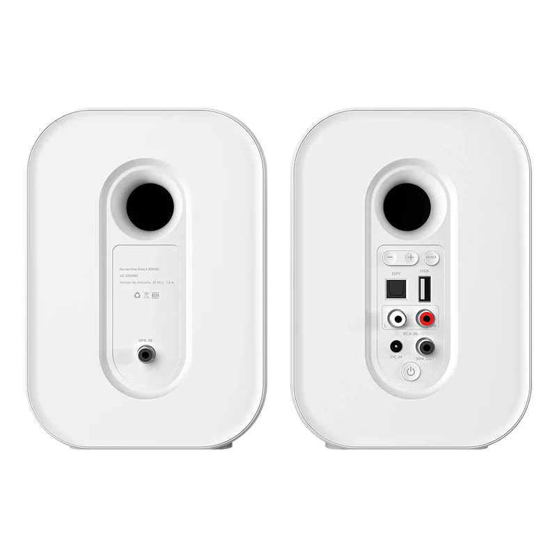 Bocina Acteck Dynamic Exact Bs650 / Bluetooth Para Escritorio / Bluetooth 5.0, Aux 3.5 Mm Y Usb / 50 W / Pantalla Led / Control Remoto / Blanca / Ac-935883