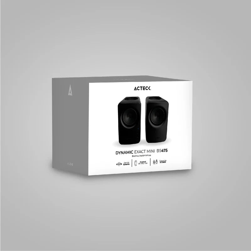 Bocinas Acteck Dynamic Exact Mini Bs475 / Inalambrica / 10 W / Bluetooth - Aux / Indicador Led / Sonido Estereo / Control De Volumen / Ac-936361