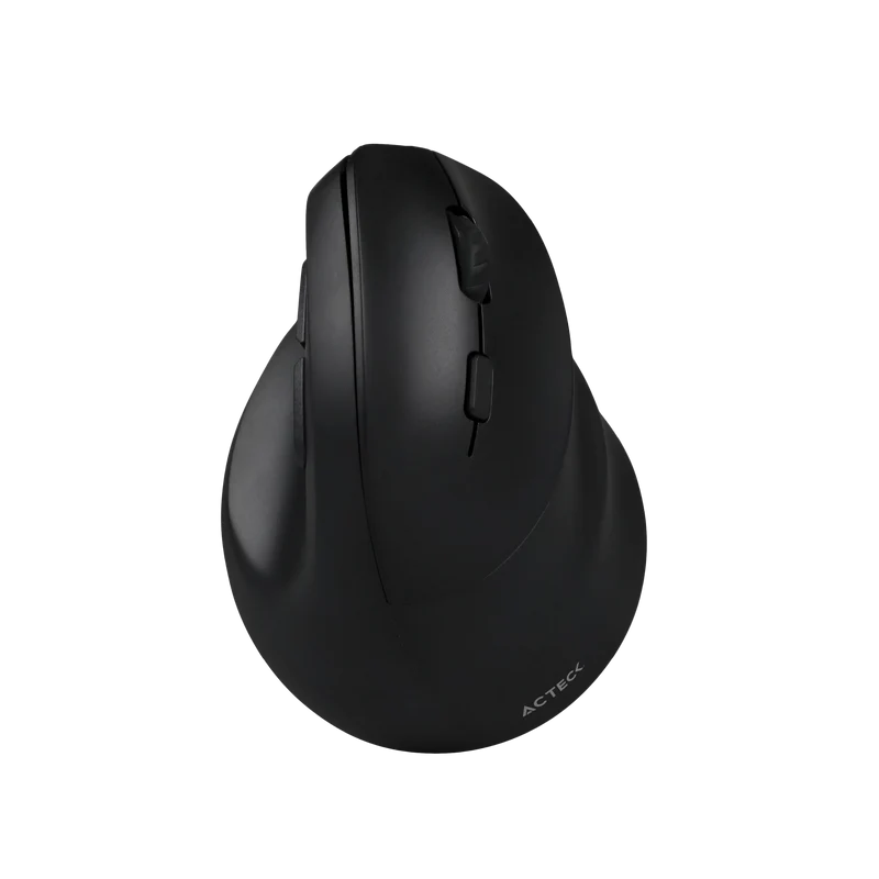 Mouse Acteck Virtuos Fitt Mi520 / Ergonomico / Vertical / Inalambrico / Dual Bluetooth Adaptador Usb / 2400 Dpi / Recargable / Negro / Ac-936224