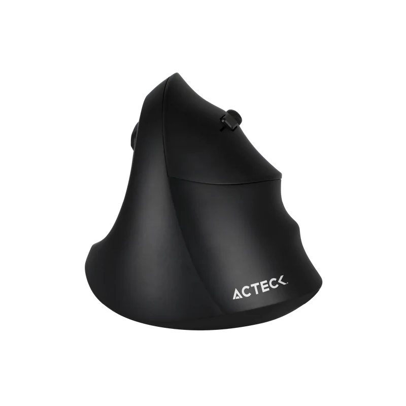 Mouse Acteck Virtuos Fitt Mi520 / Ergonomico / Vertical / Inalambrico / Dual Bluetooth Adaptador Usb / 2400 Dpi / Recargable / Negro / Ac-936224
