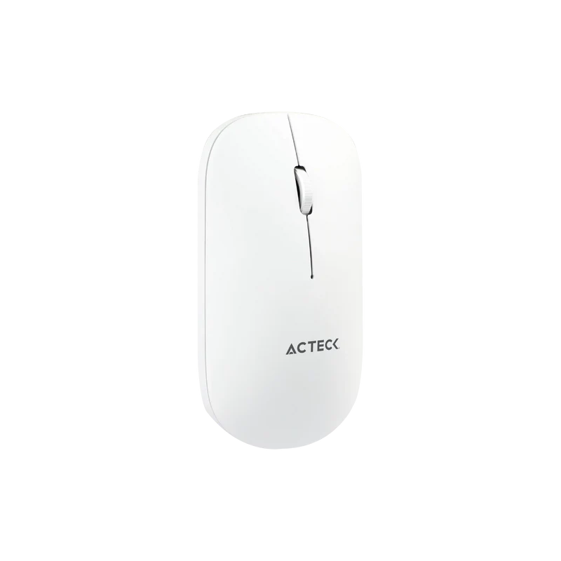 Kit Acteck Creator Virtuos Silk Mk720 / Teclado Y Mouse / Inalambrico / Dual Bt Usb / Recargable / EspaÑol / 100 Teclas / Multimedia / Ranura P /dispositivos /4000 Dpi / Optico / Blanco / Ac-936262