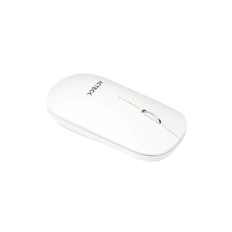 Kit Acteck Creator Virtuos Silk Mk720 / Teclado Y Mouse / Inalambrico / Dual Bt Usb / Recargable / EspaÑol / 100 Teclas / Multimedia / Ranura P /dispositivos /4000 Dpi / Optico / Blanco / Ac-936262
