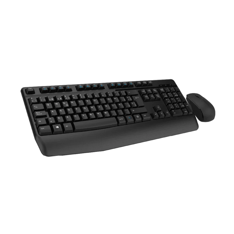 Kit Acteck Creator Plus Mk465 / Teclado Y Mouse / Inalambrico / Receptor Usb / 105 Teclas / Ergonomico - Multifuncion / Win - Mac - Ios - Android / Optico / 1200 Dpi / 3 Botones / Negro / Ac-936354