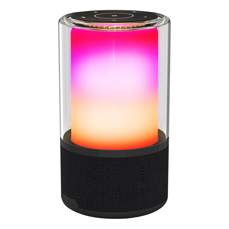 Bocina Acteck Glee Pure Ap70 / Inalambrica / Bluetooth - Conexion Tws  3.5 Mm / Sonido Estereo / 20 W / Iluminacion Led / Subwoofer / Negro / Ac-936385