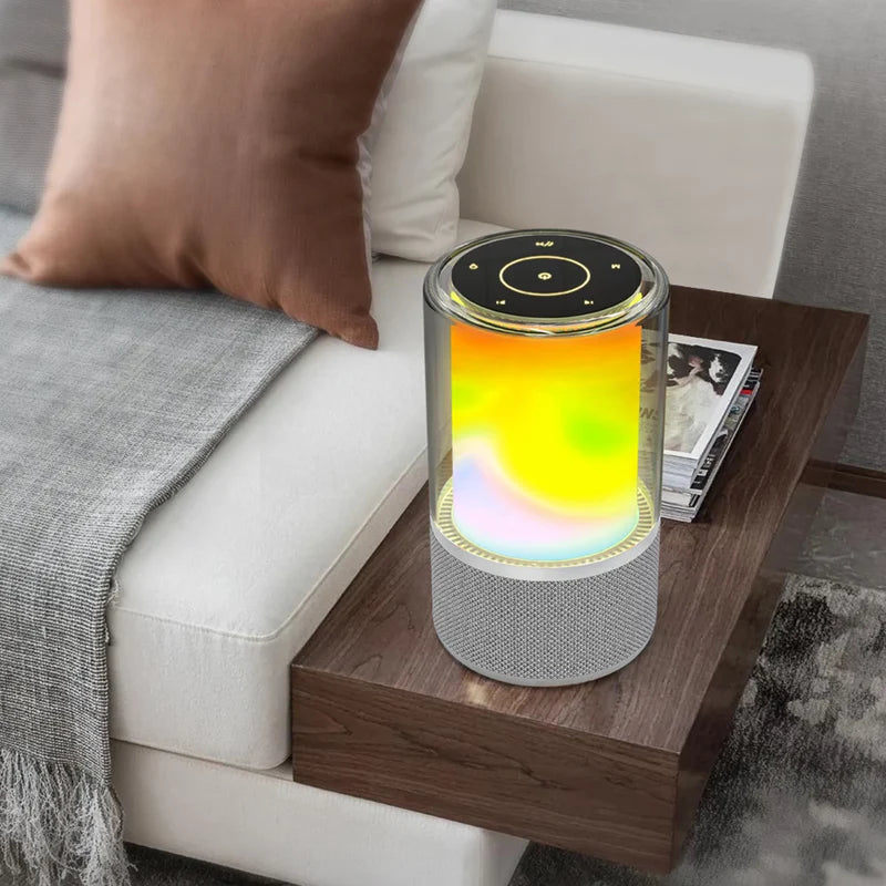 Bocina Acteck Glee Pure Ap70 / Inalambrica / Bluetooth - Conexion Tws  3.5 Mm / Sonido Estereo / 20 W / Iluminacion Led / Subwoofer / Blanco / Ac-936392
