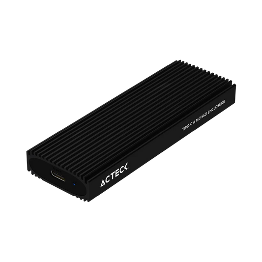 Carcasa Case Enclosure Acteck Armor Pro Hc660 / Disco Duro Ssd M.2 / Usb C 3.1 / 10 Gpbs / Protocolo Uasp - Trim / Max 4 Tb / Aluminio / Negro / Ac-936453