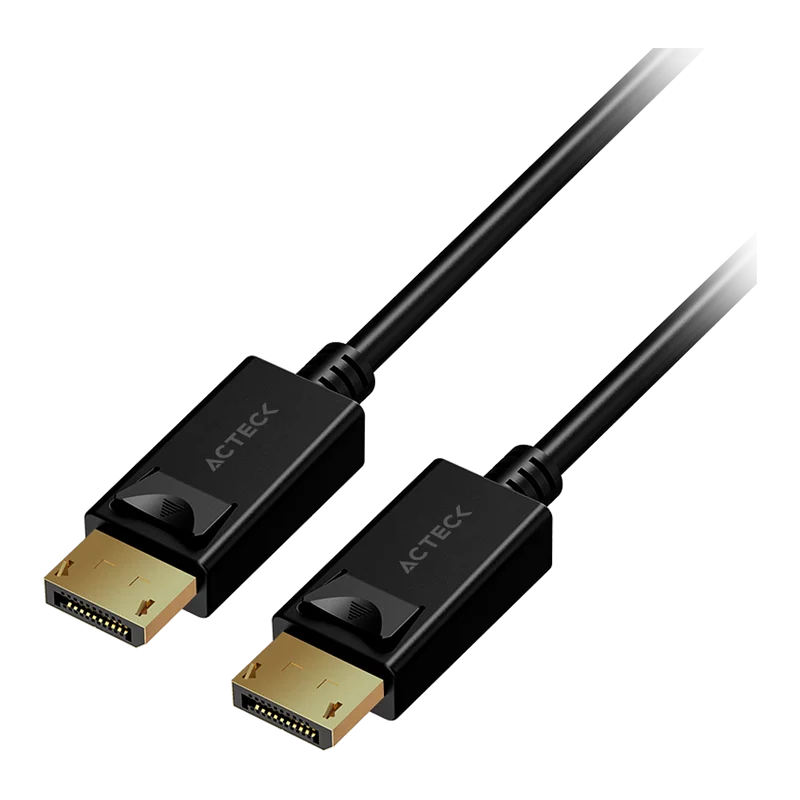 Cable Acteck Linx Plus Dd422 / Displayport A Displayport / 1.8 M / 4k / 12 Gbs / Macho A Macho / Cobre / Negro / Ac-937115