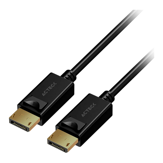 Cable Acteck Linx Plus Dd422 / Displayport A Displayport / 1.8 M / 4k / 12 Gbs / Macho A Macho / Cobre / Negro / Ac-937115