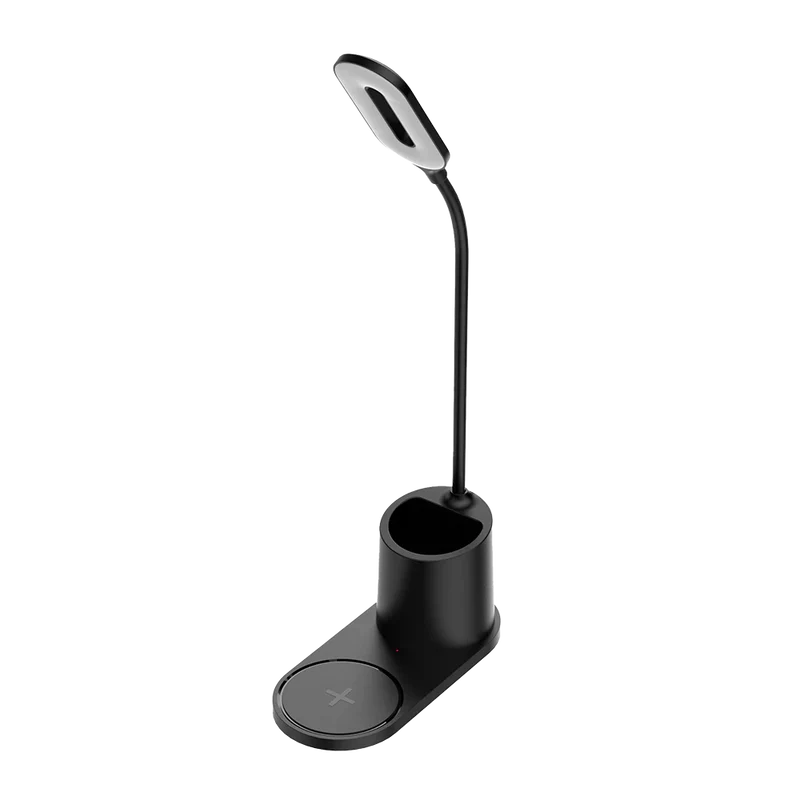 Cargador Acteck Energon Lumimate Ci711 / Inalambrico Qi / 15 W / Apple - Samsung / Qi / 1 Dispositivo / Incluye Lampara / Negro / Ac-937184
