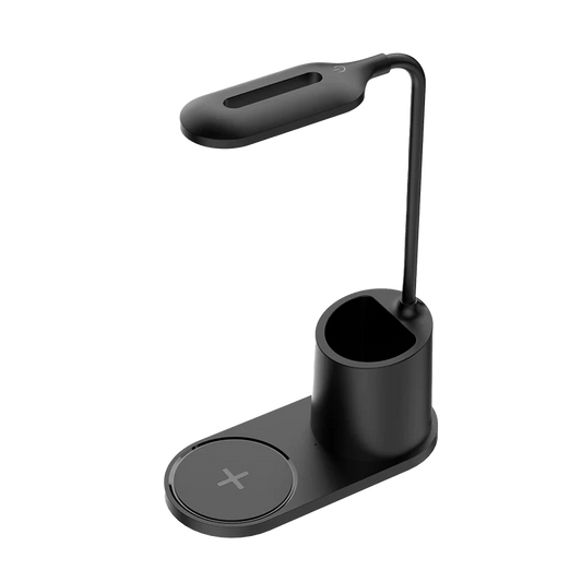 Cargador  Acteck Energon Lumimate Ci711 / Inalambrico Qi / 15 W / Apple - Samsung / Qi / 1 Dispositivo / Incluye Lampara /  Negro / Ac-937184