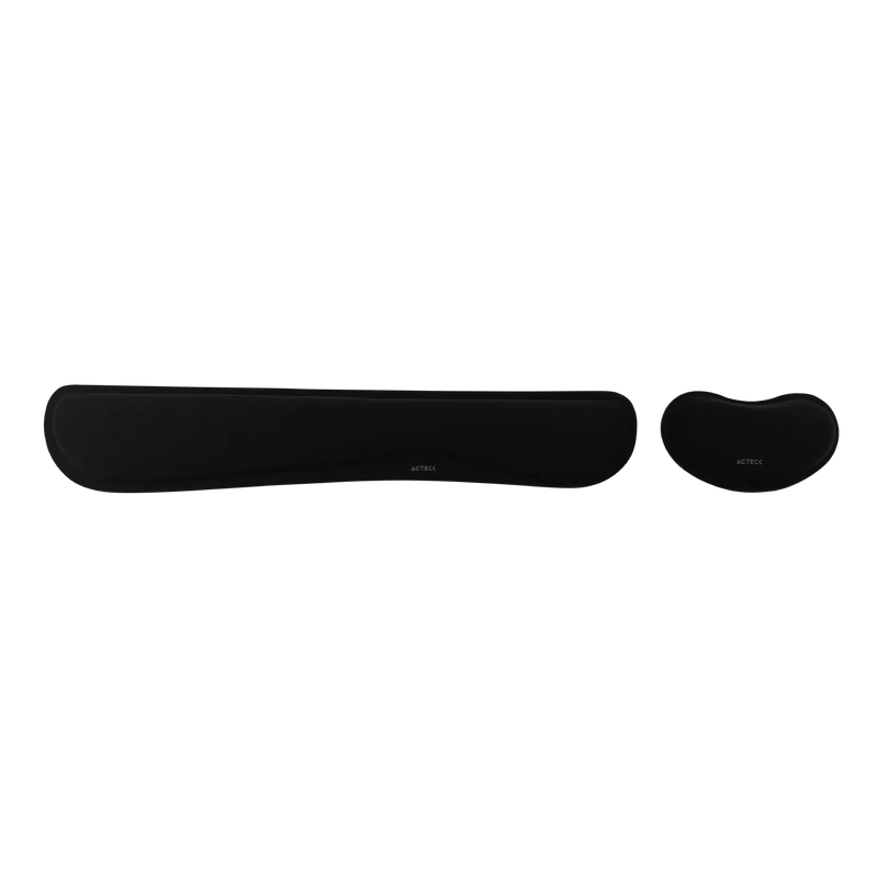 Kit Descansa Muñecas Acteck Mousepad Cushy Pro Tr430 / Ergonómico / Memory Foam / Color Grafito / Antideslizante / 460 X 85 X 20  Mm / Ac-937214