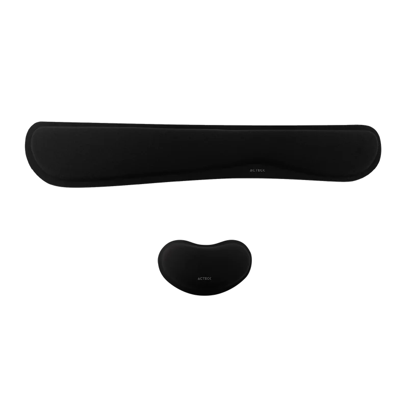 Kit Descansa Muñecas Acteck Mousepad Cushy Pro Tr430 / Ergonómico / Memory Foam / Color Grafito / Antideslizante / 460 X 85 X 20  Mm / Ac-937214