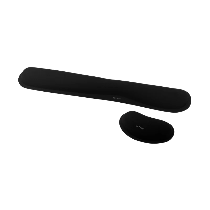 Kit Descansa Muñecas Acteck Mousepad Cushy Pro Tr430 / Ergonómico / Memory Foam / Color Grafito / Antideslizante / 460 X 85 X 20  Mm / Ac-937214