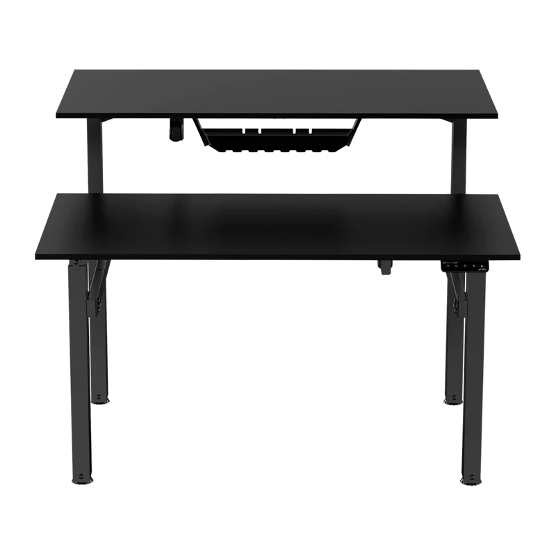 Escritorio Acteck Ergo Desk V2 Ed727/ Ergonomico Doble / Control Inteligente / Altura Ajustable / Hasta 80 Kg Estatico / Negro / Ac-937269