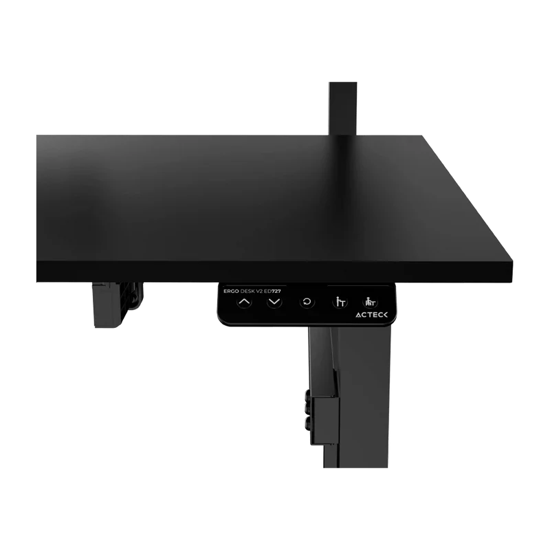 Escritorio Acteck Ergo Desk V2 Ed727/ Ergonomico Doble / Control Inteligente / Altura Ajustable / Hasta 80 Kg Estatico / Negro / Ac-937269