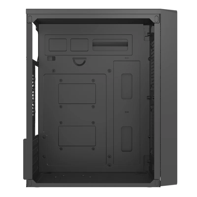 Gabinete Acteck Kioto Gc220f / Mini Torre / Micro Atx, Mini Itx / Fuente 500w Incluida / Soporte Para Ventiladores / Metal / Negro / Ac-939539