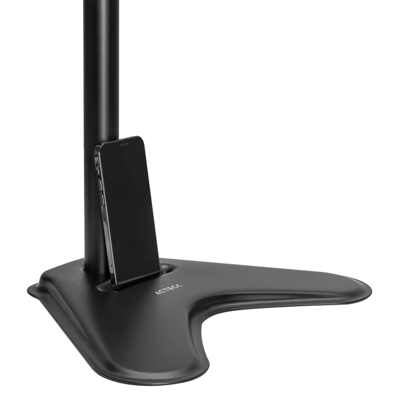 Soporte Acteck Enforce Zone-b Sm445 / Para Escritorio / 4 Monitores / 17-32 Pulg / Max 9 Kg Por Brazo / Vesa 75-100 Mm / Organizador De Cables / Negro / Ac-939669