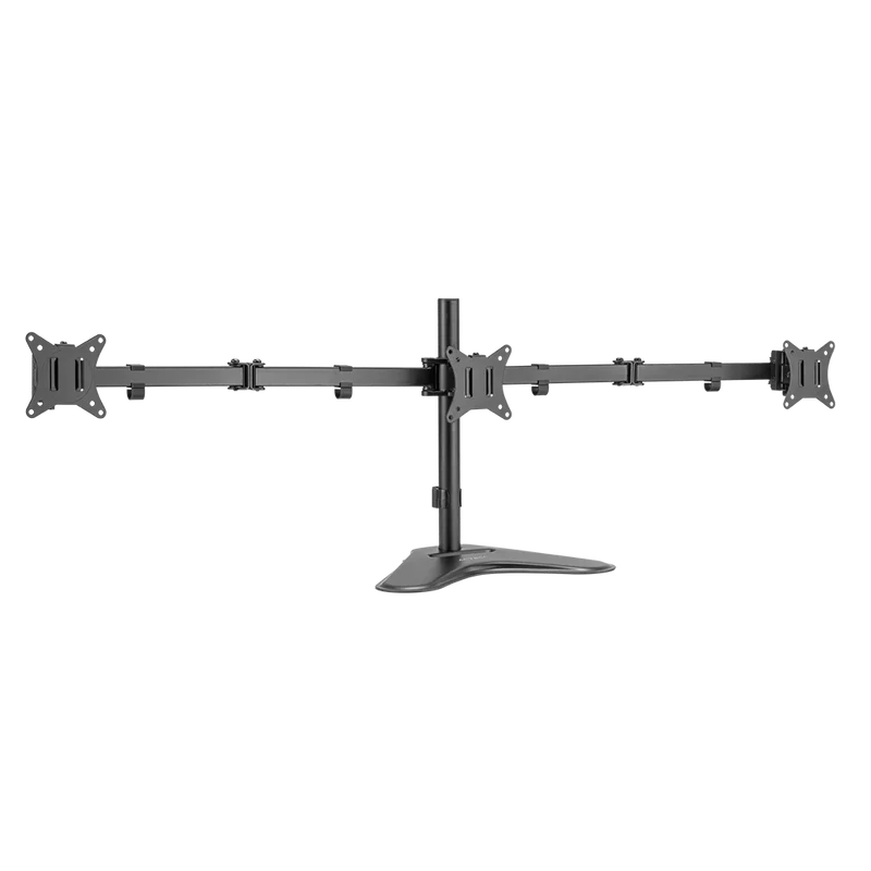 Soporte Acteck Enforce Zone-b Sm435 / De Escritorio / 3 Monitores / 17 - 32 Pulg / Hasta 9 Kg Por Brazo / Inclinacion Y Giro Ajustable / Vesa 75 - 100 Mm / Organizador De Cables / Negro / Ac-939676