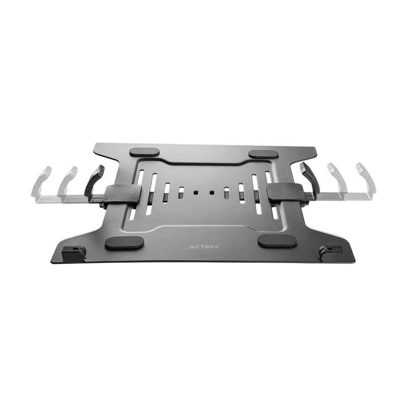 Soporte Acteck Enforce Tray Bl404 / Base Para Laptop / 10 - 15.6 Pul / Vesa - Brazos Ajustables / Ranuras De Ventilacion / Antiderrapante / Max 4.5 Kg / Negro / Ac-939690