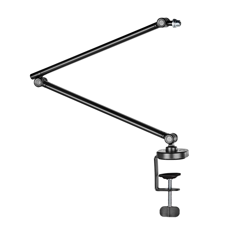 Soporte  Acteck Para Microfono Enforce Zone Micro Bm400 / Inclinacion Y Giro Ajustable / 1 Kg / Led Rgb / Alcance 357 Mm / Fijacion C-clamp / Advanced Series / Negro / Ac-939706