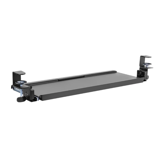 Bandeja Acteck De Teclado Y Mouse Vault Bow Key Bt444 / Para Debajo Del Escritorio / Hasta 5 Kg / Inclinacion 15* / Fijacion C-clamp Advanced Series / Negro / Ac-939751